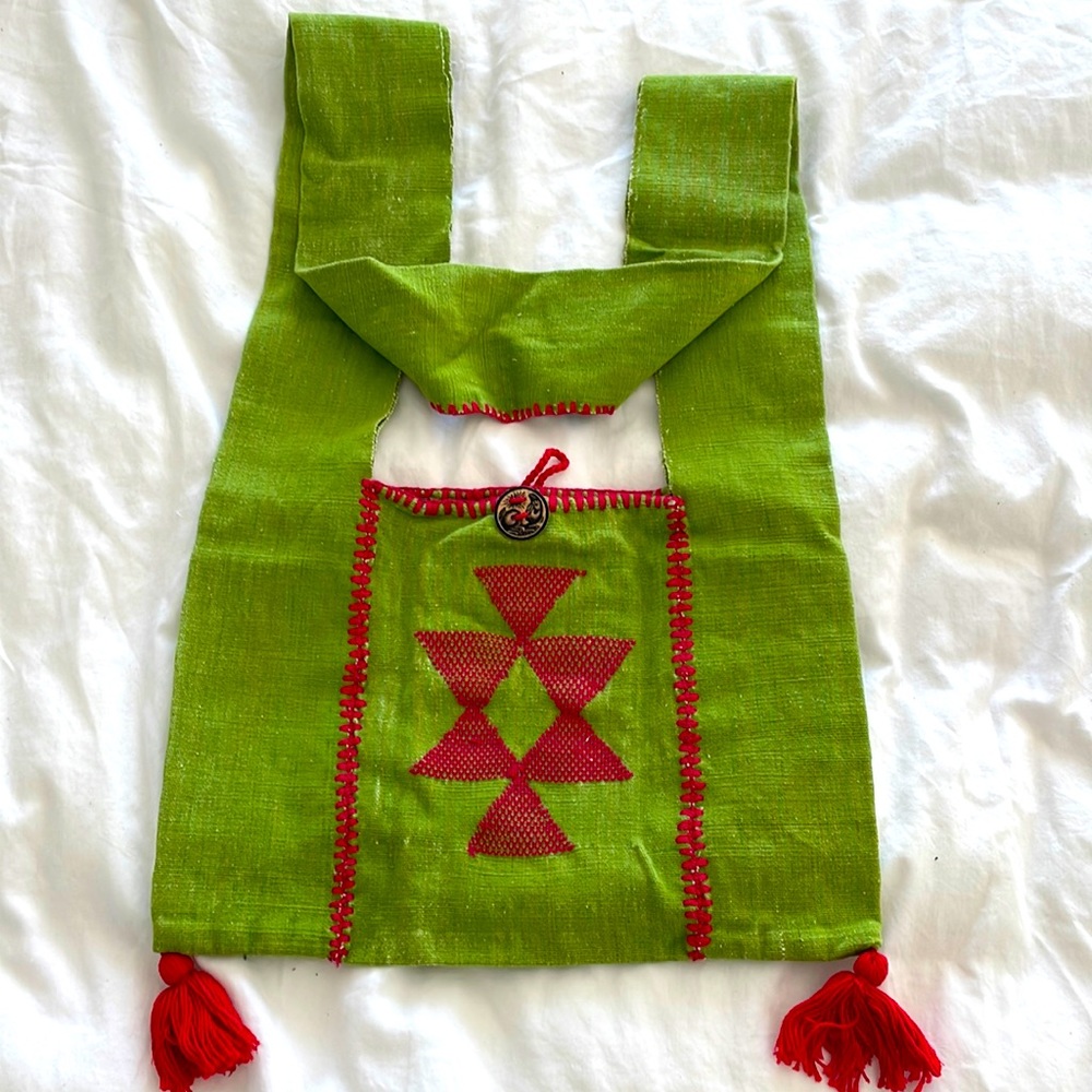 Oaxaca bag, artisans art, mexican medicine bag